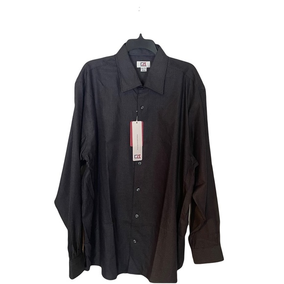 NWT CB Cutter & Buck men’s button down dress shirt size XXL/TTG cotton/poly - Picture 1 of 9